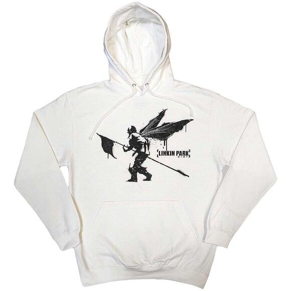 Linkin Park Unisex Adult Street Soldier Hoodie / White